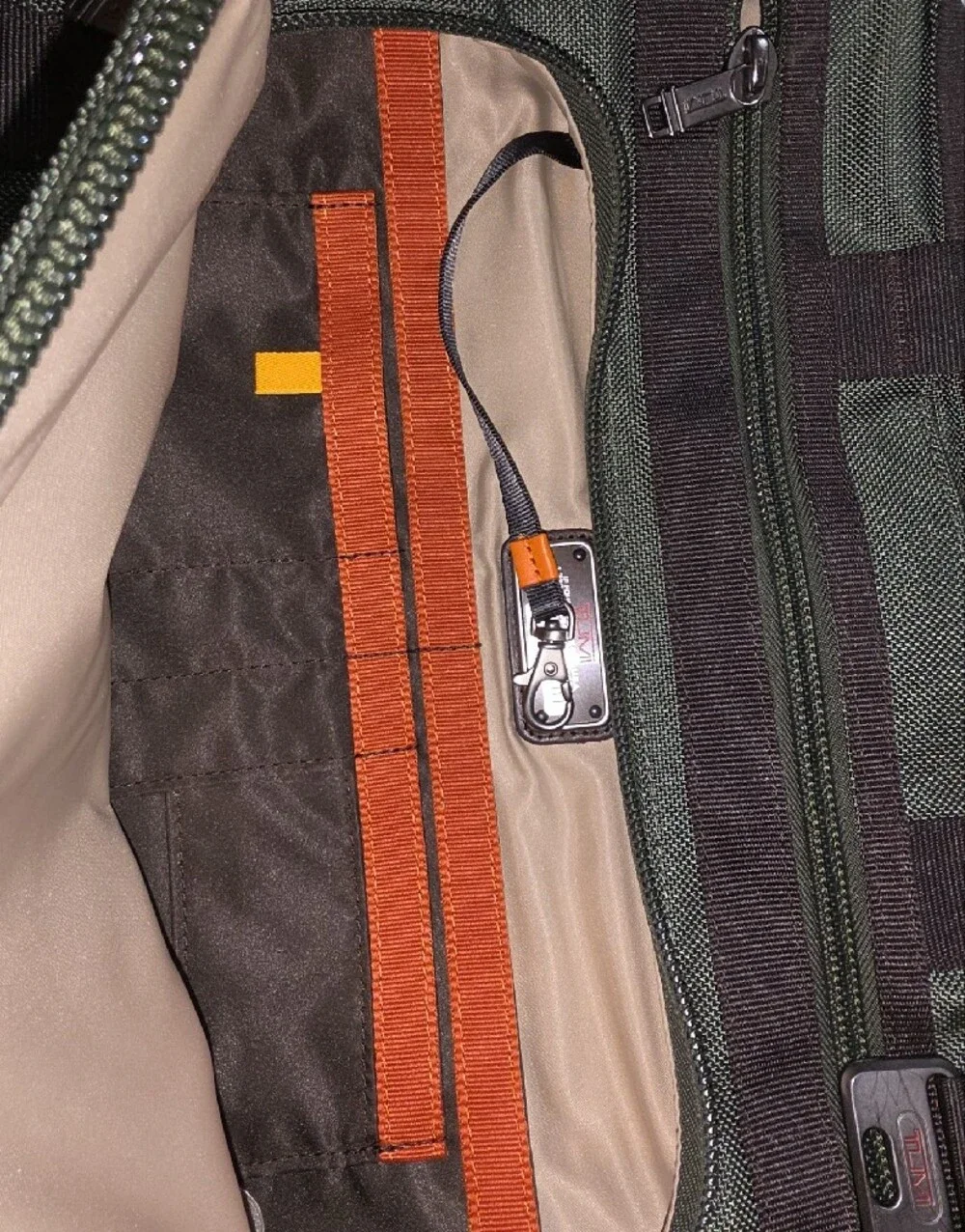 Tumi Seattle Zip Top Brief Olive Green Laptop Messenger Bag